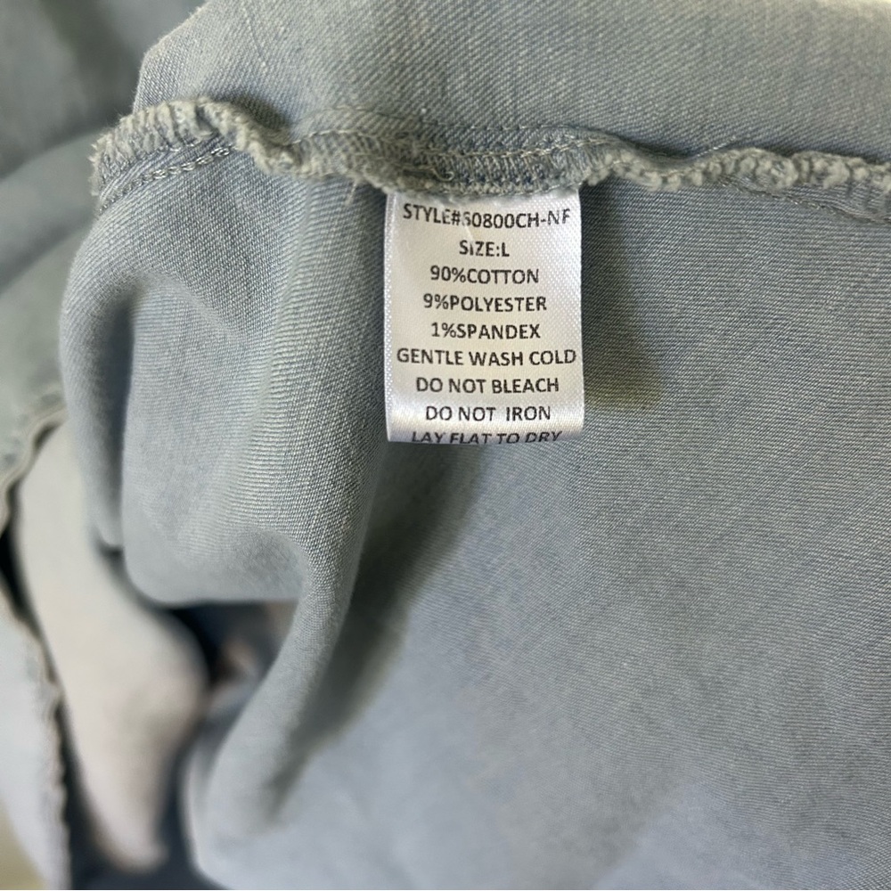 Port Augusta Dress - Chambray Dress with Pockets - Picture 7 of 8
